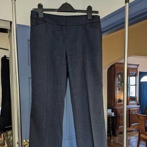 Anne Klein lightweight dress pants metallic navy boot cut